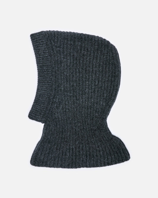 LEMAIRE Men's Hats Lambswool Hood in Anthracite Melange