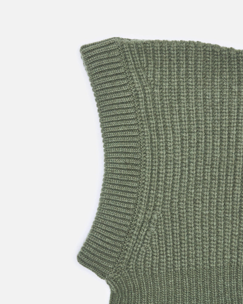 LEMAIRE Men's Hats Lambswool Hood in Light Moss