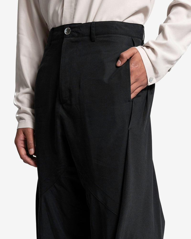 alexanderwang high waisted trouser with logo waistband BLACK