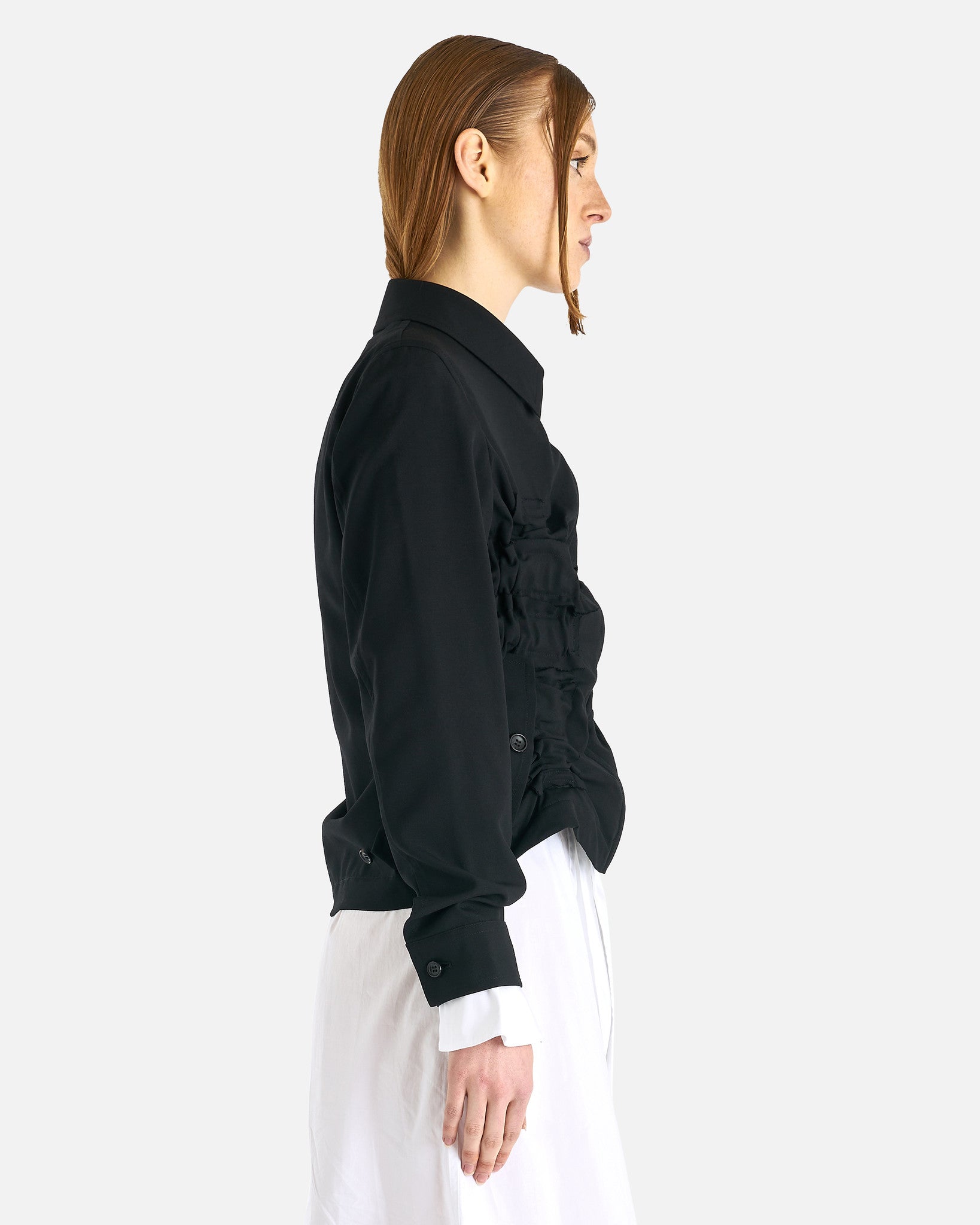 Layered Jacket in Black SVRN