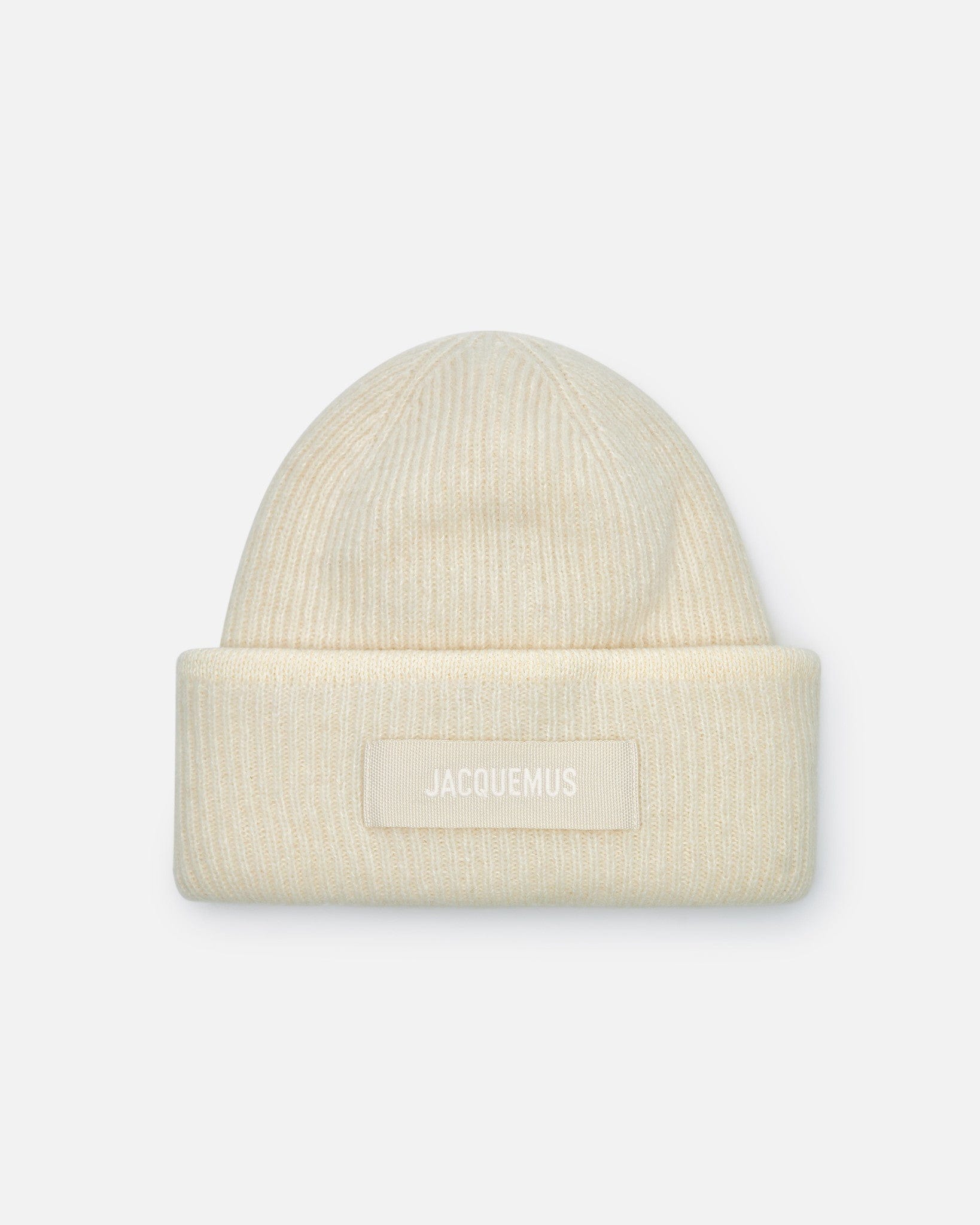 Jacquemus Men's Hats OS Le Bonnet Gros Grain in Off-White