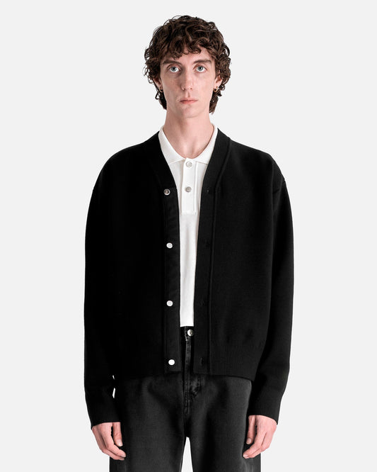 Jacquemus Men's Sweater Le Cardigan Boutonne in Black