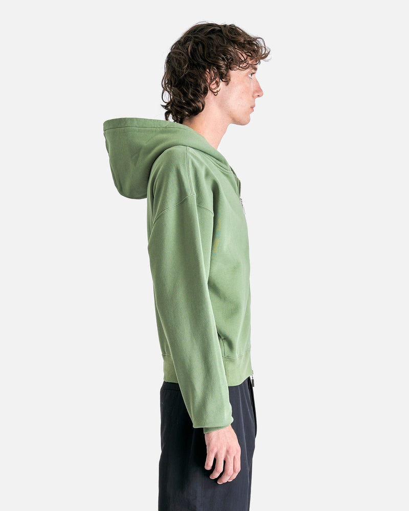 Jacquemus Men's Sweatshirts Le Hoodie Zip Gros Grain in Pale Green