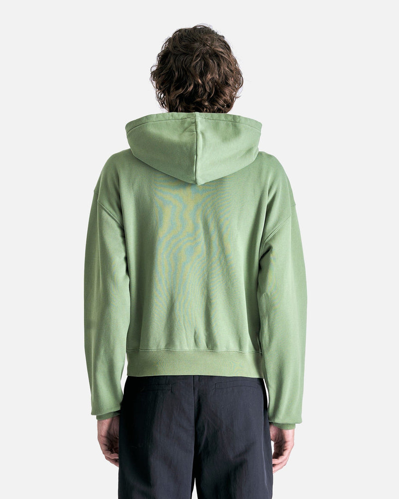 Jacquemus Men's Sweatshirts Le Hoodie Zip Gros Grain in Pale Green