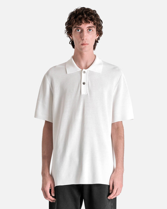 Jacquemus Men's Shirts Le Polo Maille in Off-White