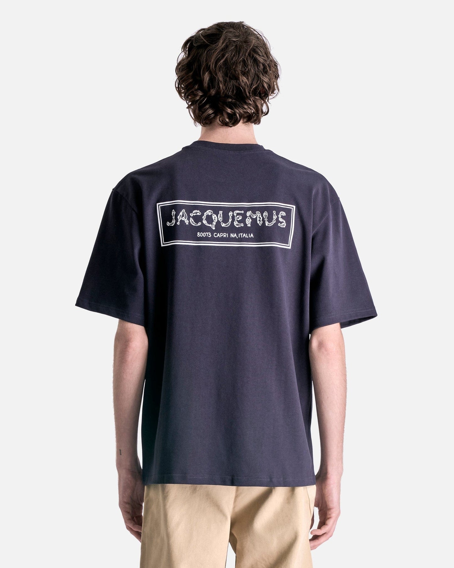 Jacquemus Men's T-Shirts Le T-Shirt Merù in Dark Navy