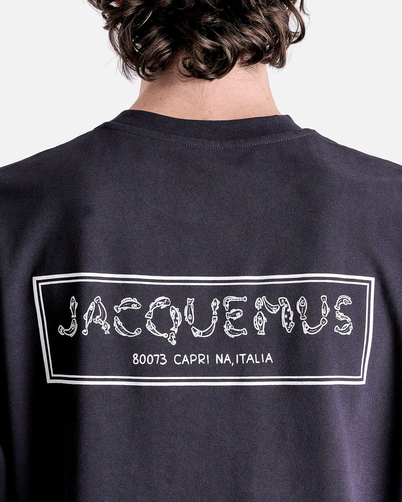 Jacquemus Men's T-Shirts Le T-Shirt Merù in Dark Navy