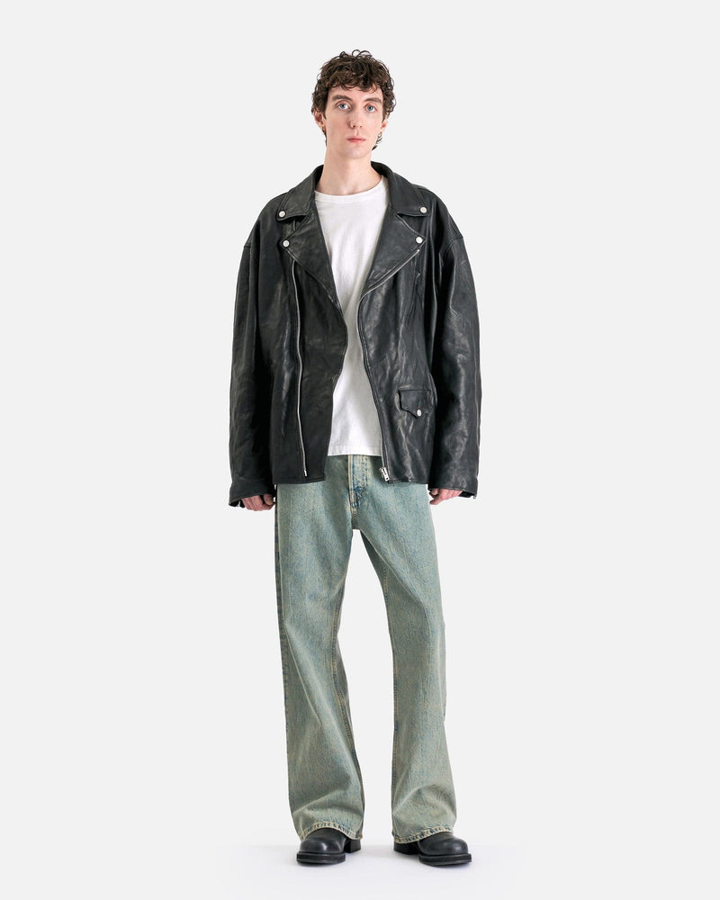 Acne Studios Men's Jackets Leather Biker Jacket in Black