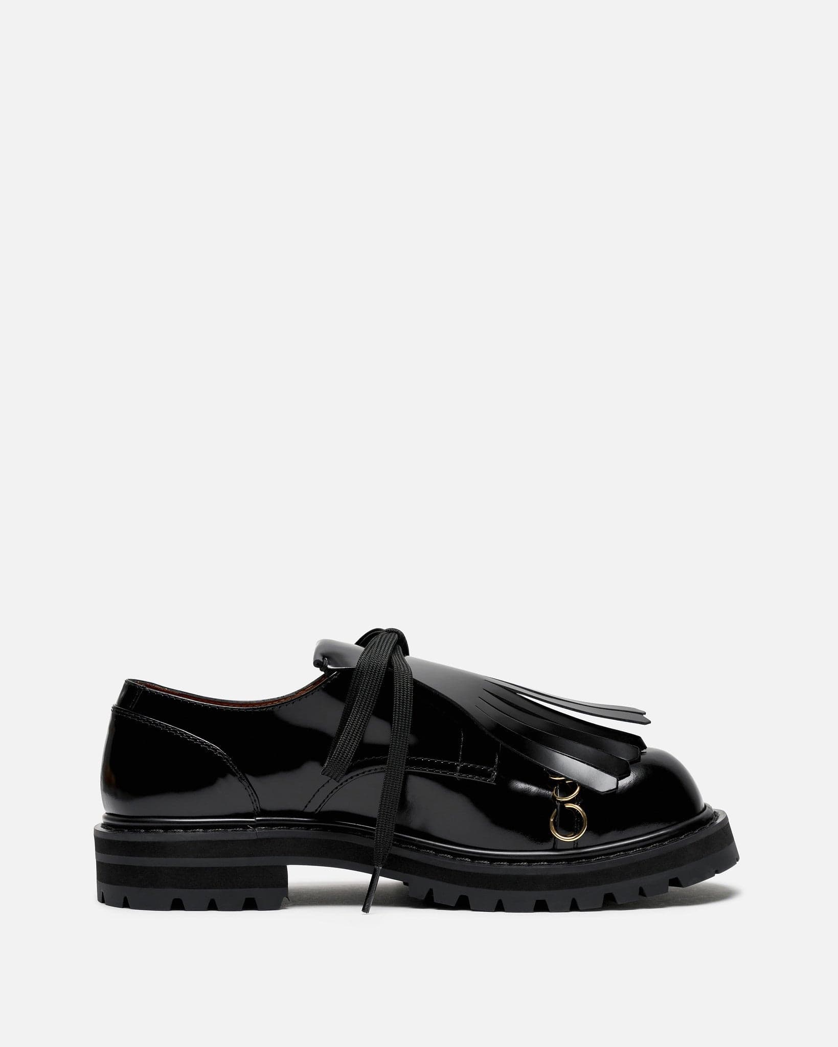 Marni tassel-detail leather lace-up shoes - Black