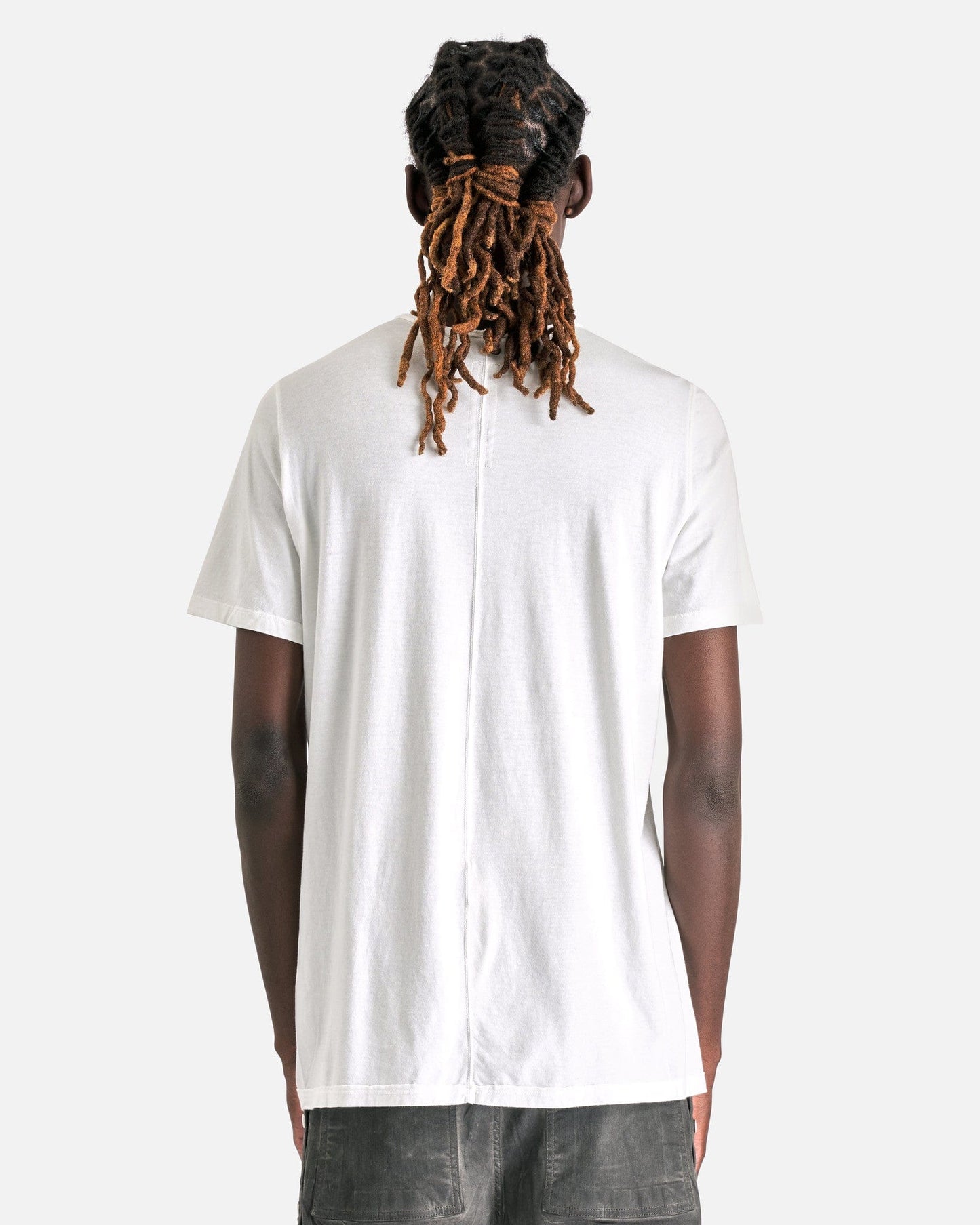 Rick Owens DRKSHDW Men's T-Shirts Level T in Milk/Black