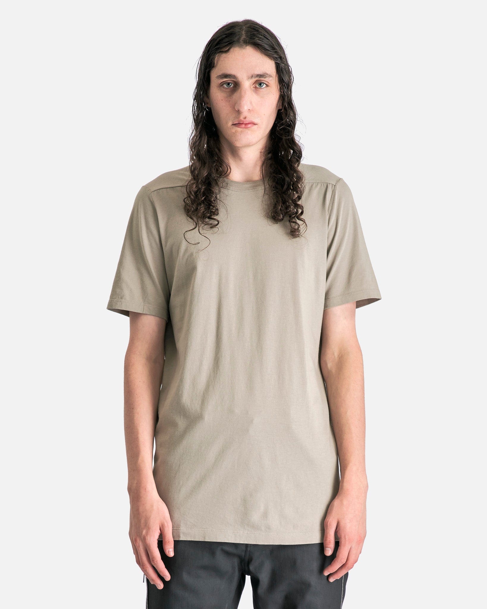 Rick Owens Men's T-Shirts Level T in Pearl