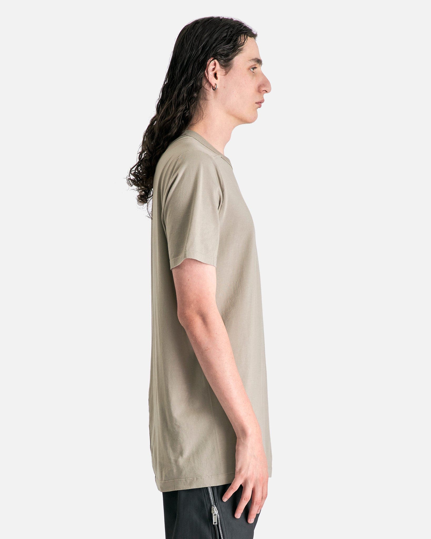 Rick Owens Men's T-Shirts Level T in Pearl