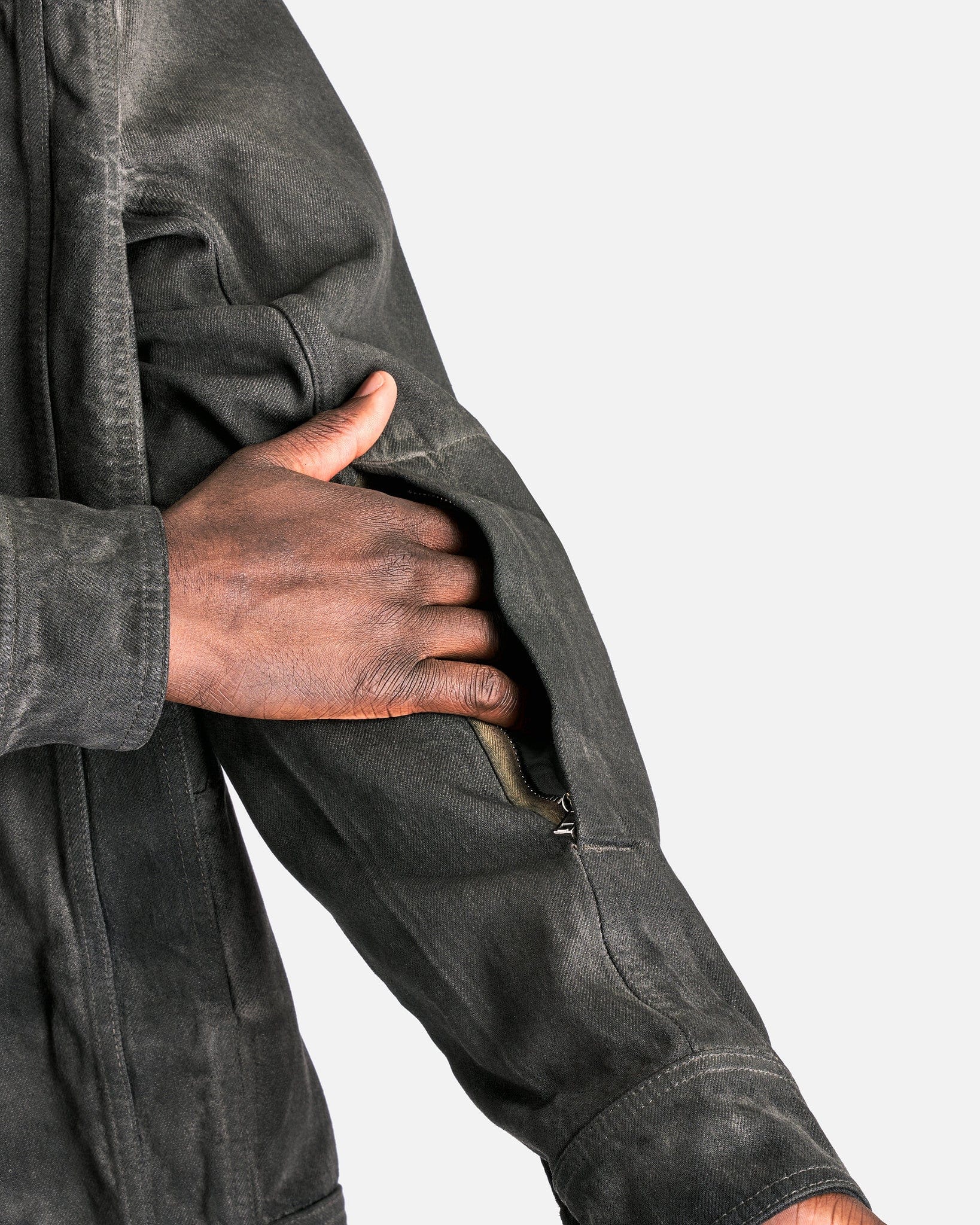 Rick Owens Men's Jackets Lido Worker Jacket in Dark Dust