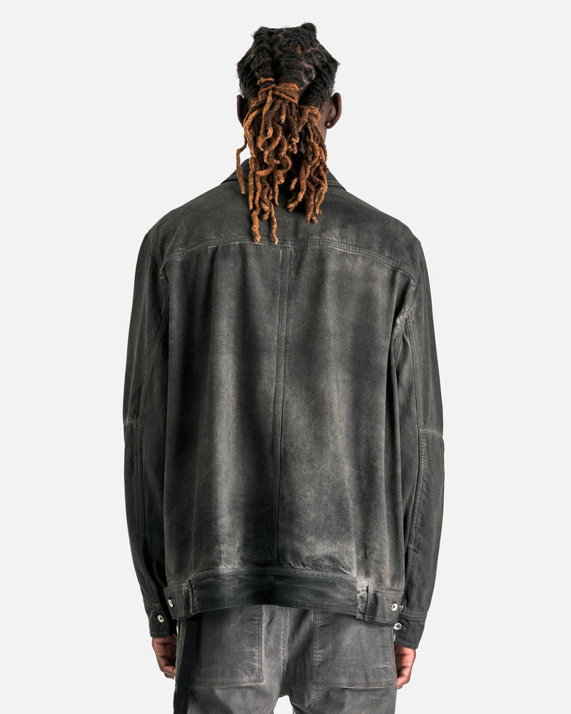 Rick Owens Men's Jackets Lido Worker Jacket in Dark Dust