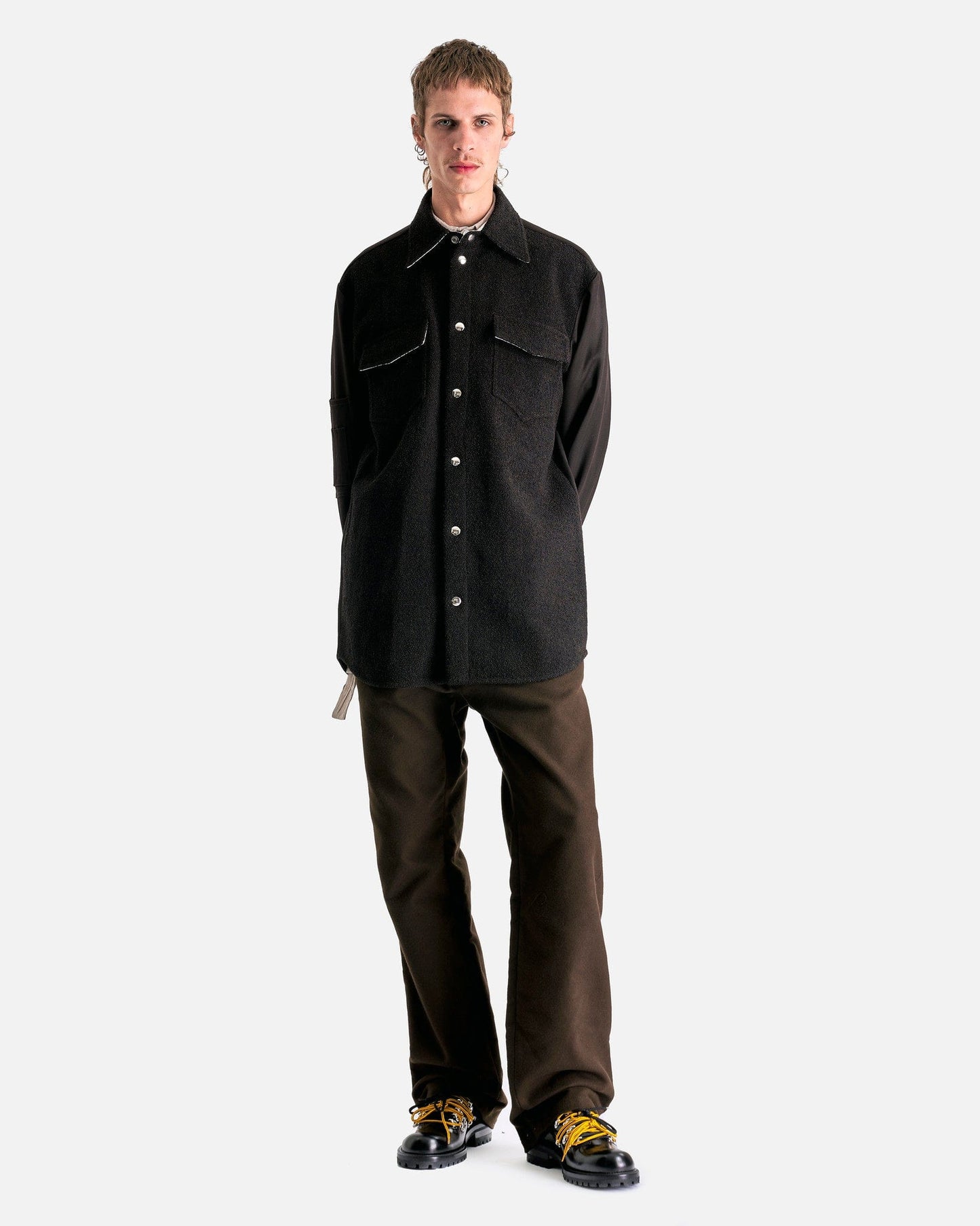 NAMACHEKO Men's Shirts MA-1 Shirt in Ganache