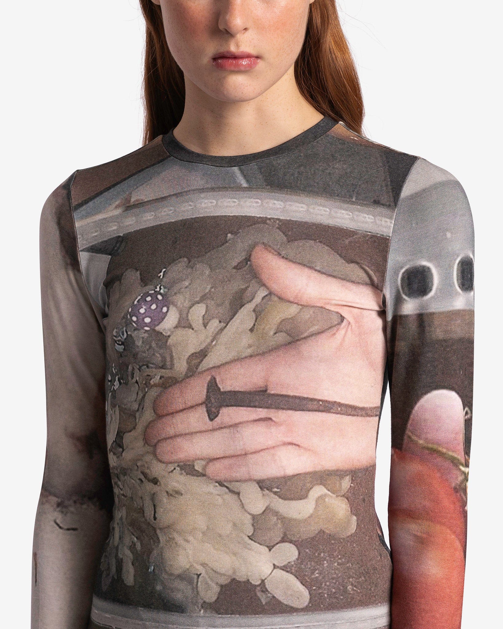 Max Digital Print Long Sleeve in Beige – SVRN