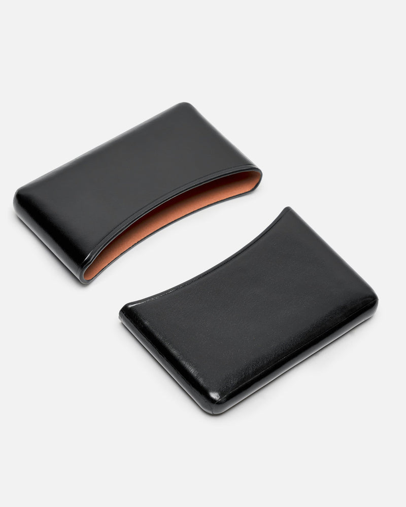 LEMAIRE Leather Goods O/S Molded Card Holder in Black