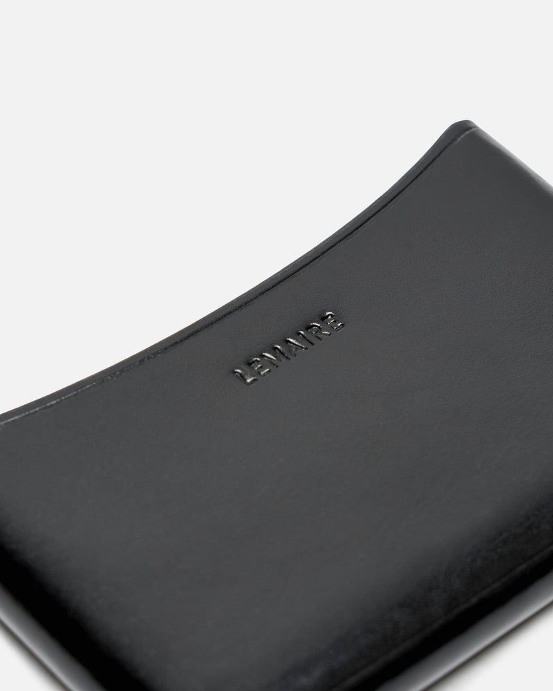 LEMAIRE Leather Goods O/S Molded Card Holder in Black