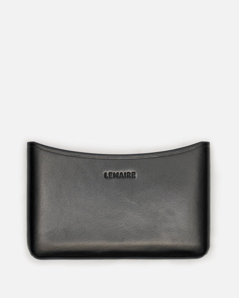 LEMAIRE Leather Goods O/S Molded Card Holder in Black