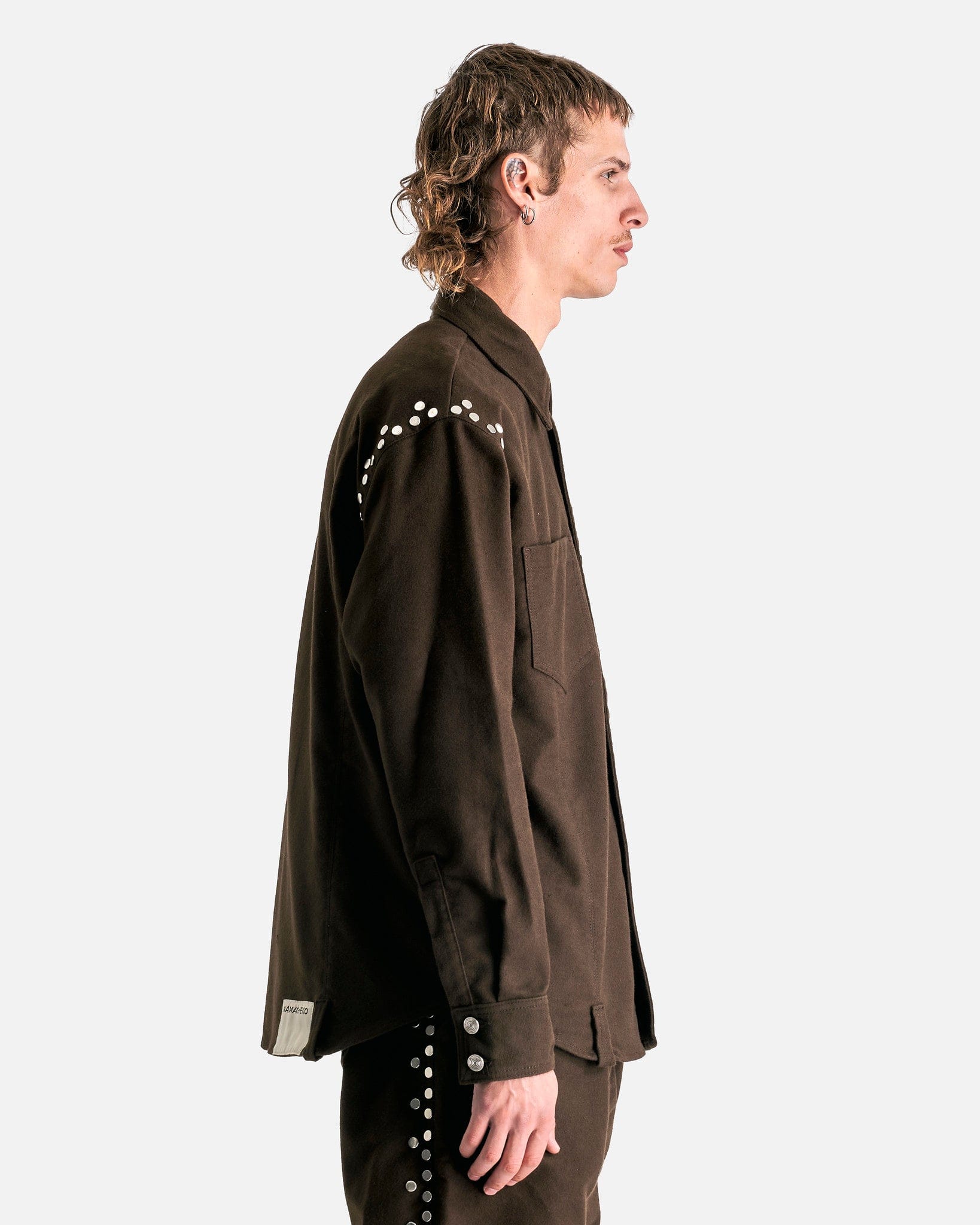 Moleskin Overshirt in Brown – SVRN