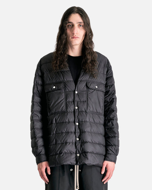 Rick Owens Men's Shirts Moncler Outershirt in Black