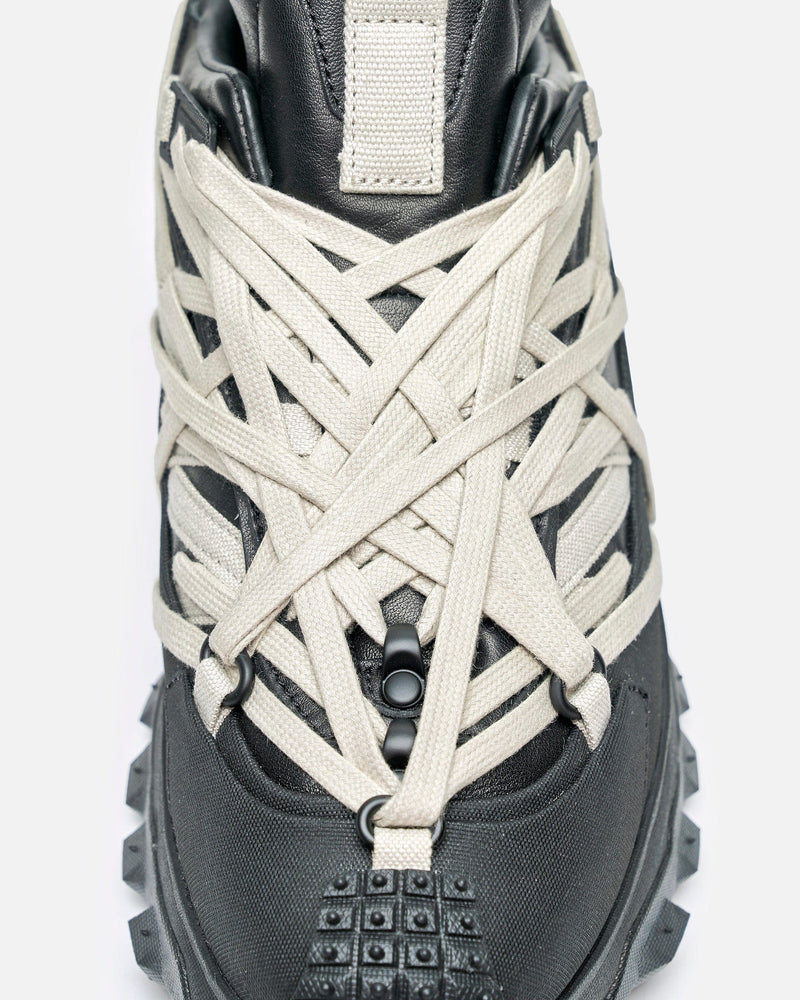 Rick Owens Men's Sneakers Moncler Trailgrip Megalace in Black