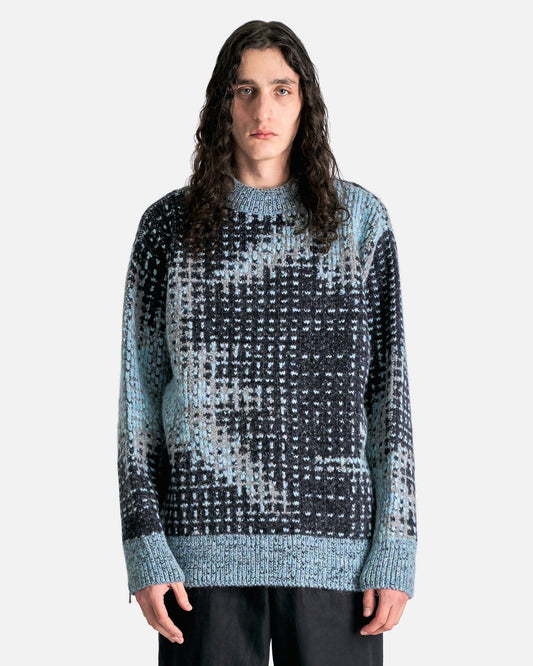 Dries Van Noten Men Sweaters Monet M.K. Sweater in Light Blue