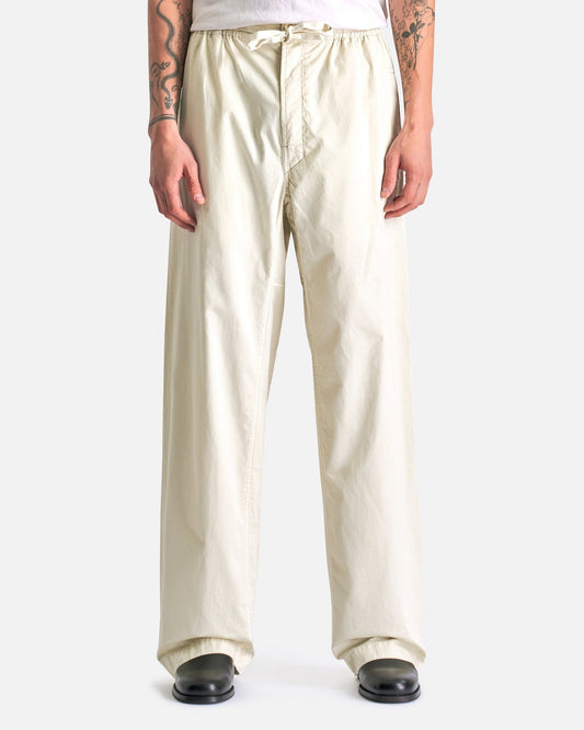 LEMAIRE Men's Pants Multitopstitch Taekwondo Pants in Creamy White