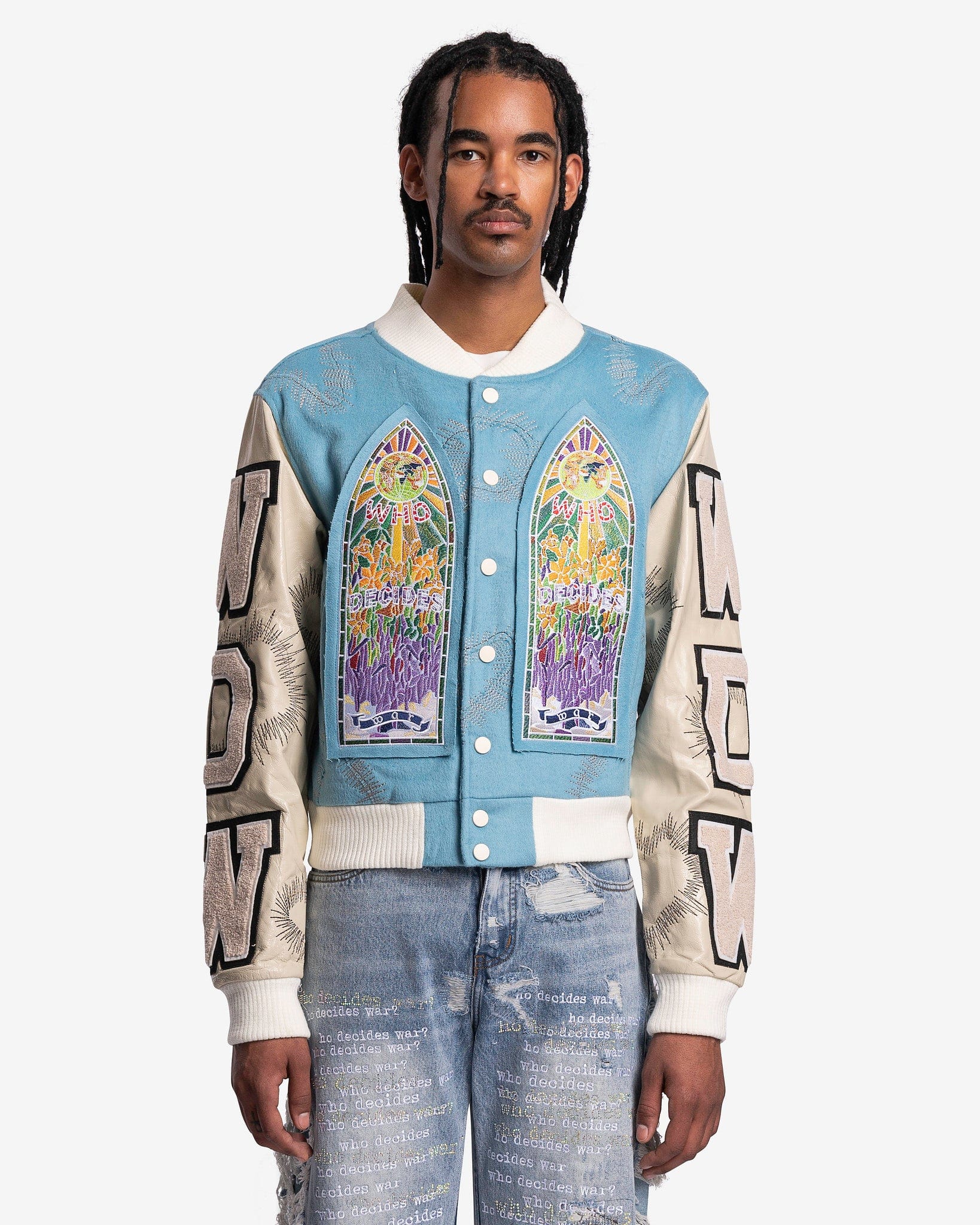 Dolce & Gabbana Stained Glass Window Style Print Bomber Jacket