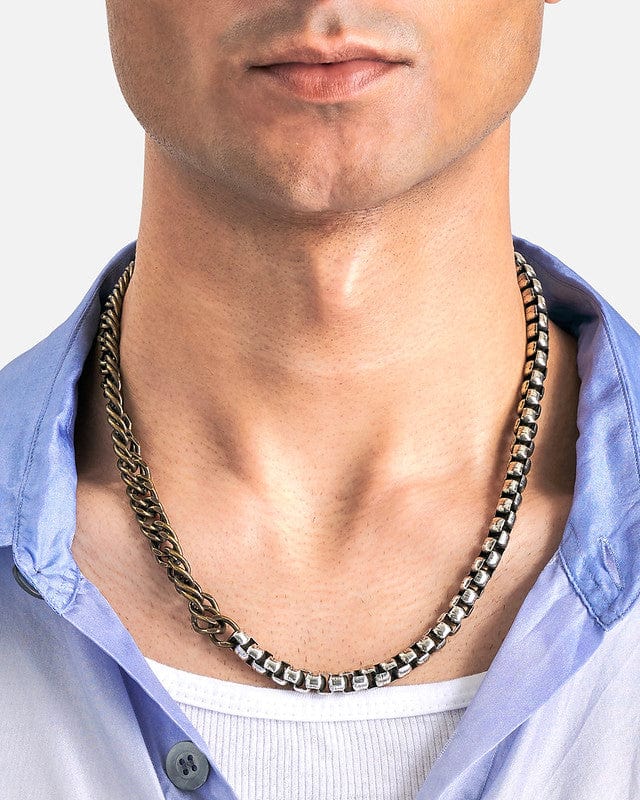 Dries Van Noten Jewelry OS Necklace in Silver/Brass