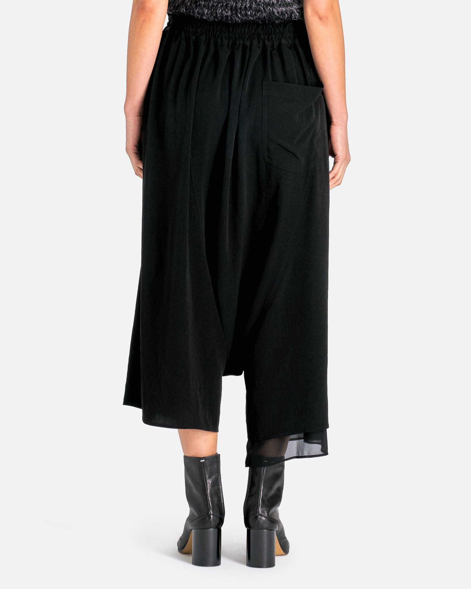O-Right Side Doubled Flare Pants in Black – SVRN
