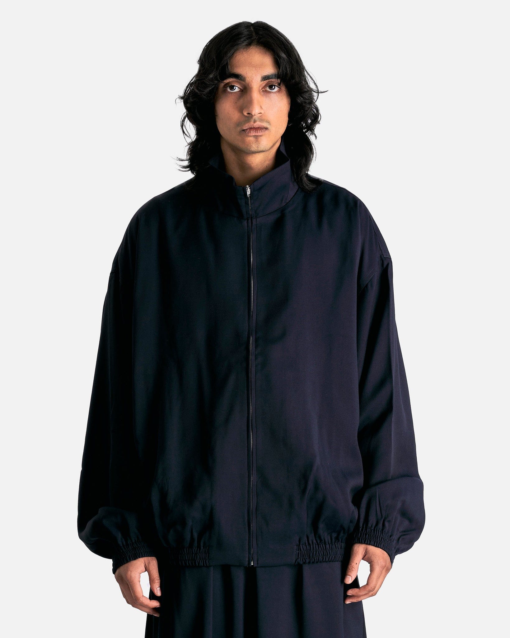 Acne Studios Men's Jackets Olando Fluid Viscose Blouson in Navy