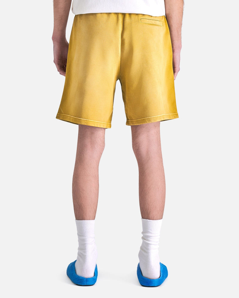 Marni Men's Shorts Overdyed Organic Cotton Trousers in Steppe