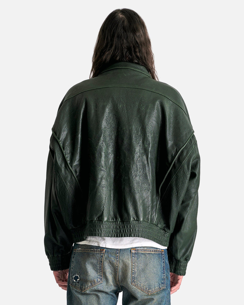 Enfants Riches Deprimes Men's Jackets Painter's Wives Leather Library Jacket in Dark Green