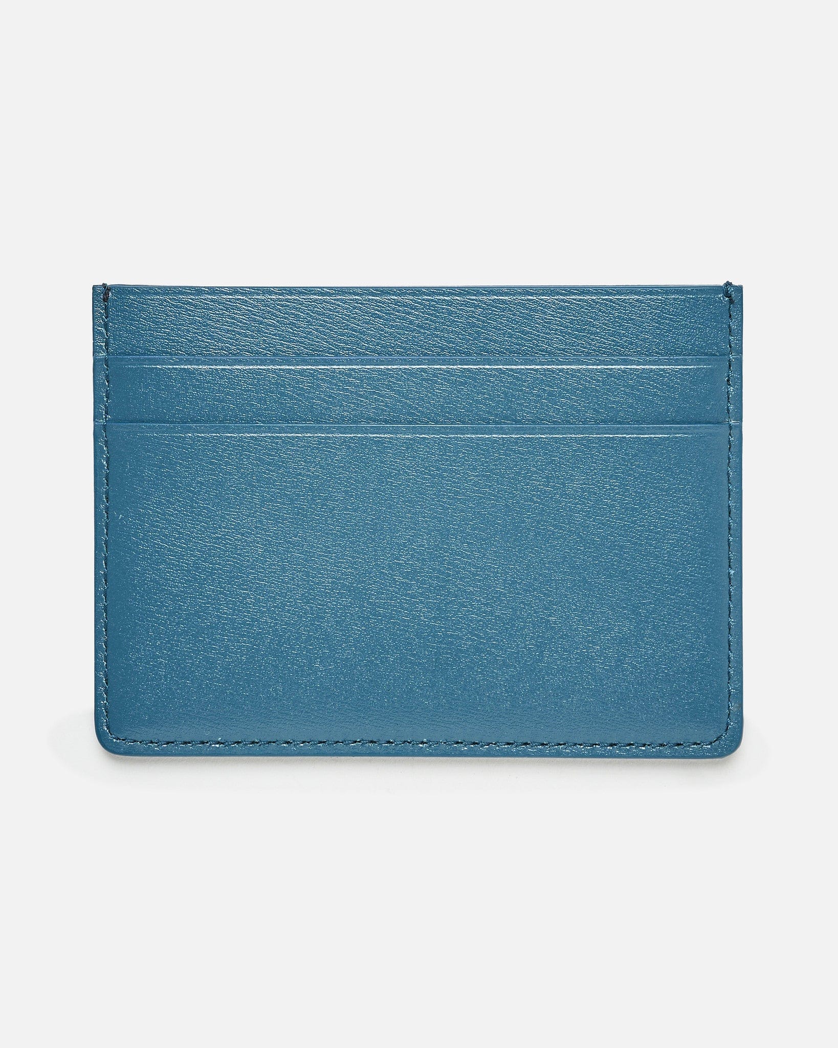 Palmellato Leather Credit Card Holder in Sea Blue – SVRN