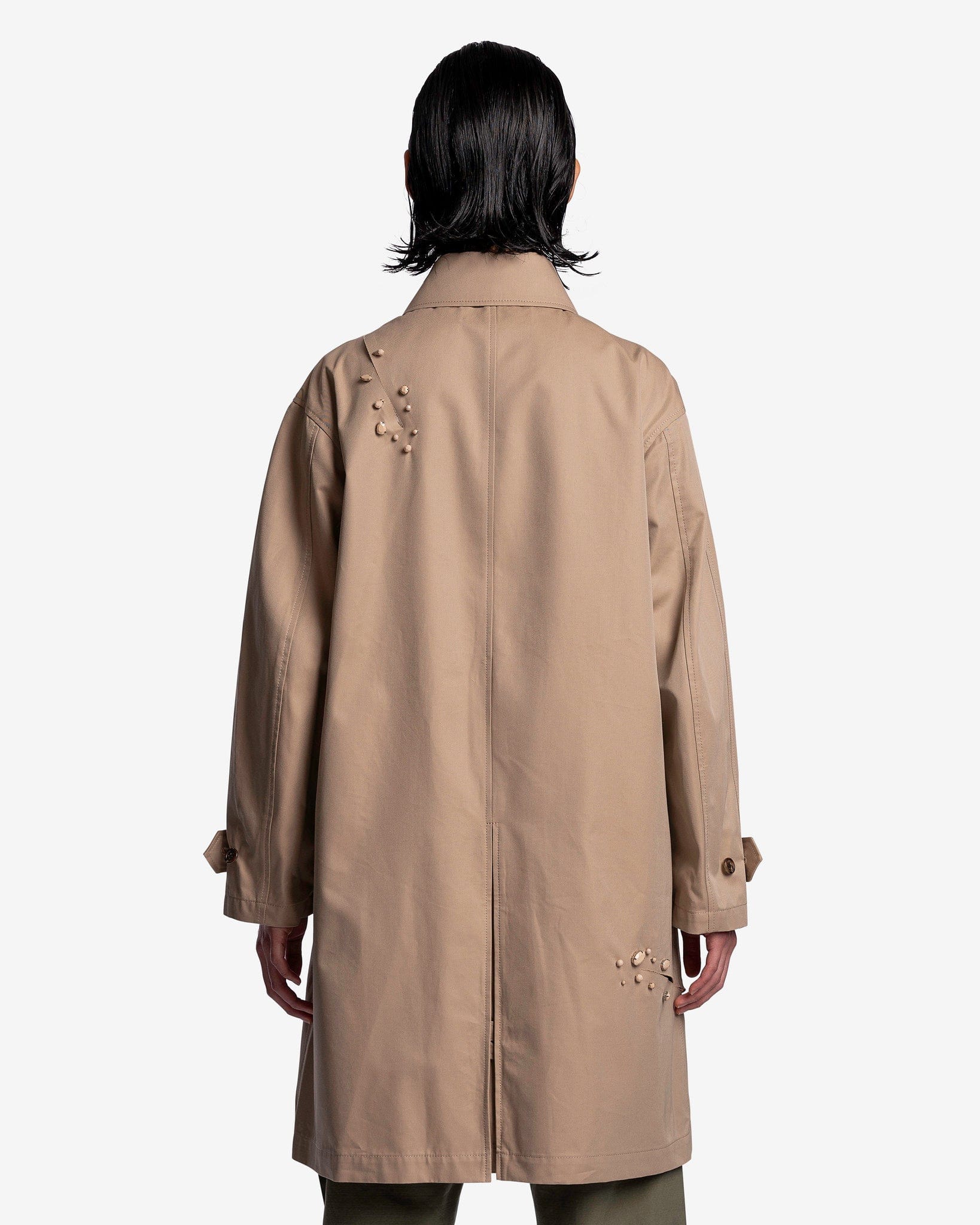 Women's Paneled Coat in Beige