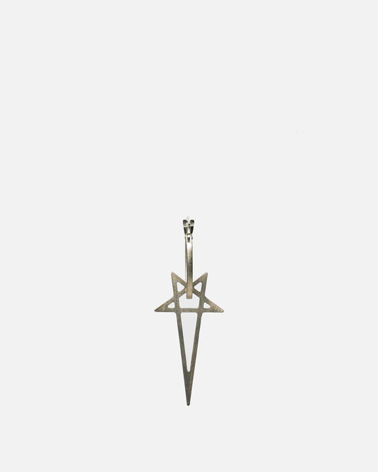 Rick Owens Jewelry OS Pentagram Earring in Palladio