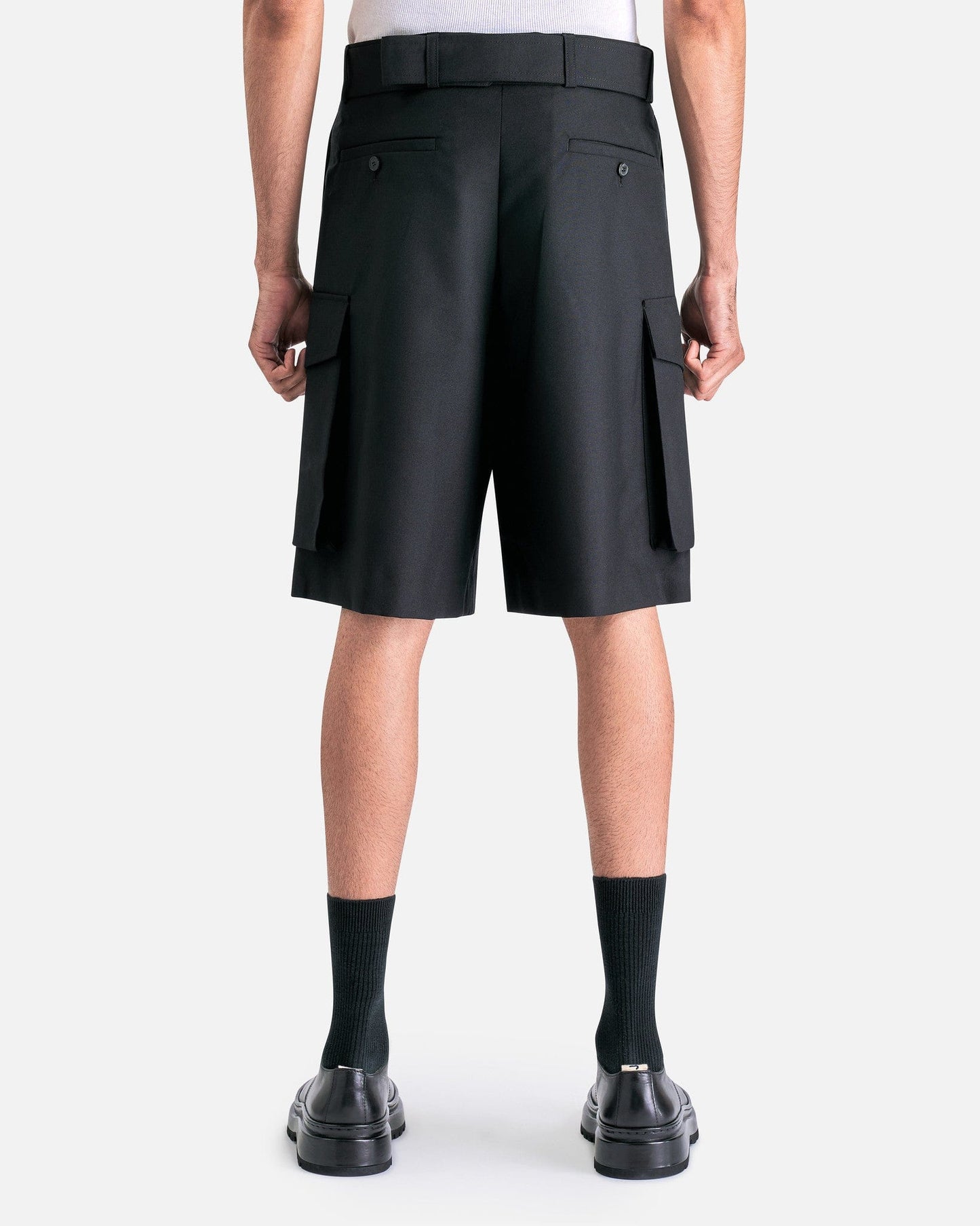 Dries Van Noten Men's Shorts Piers Bis Short in Black