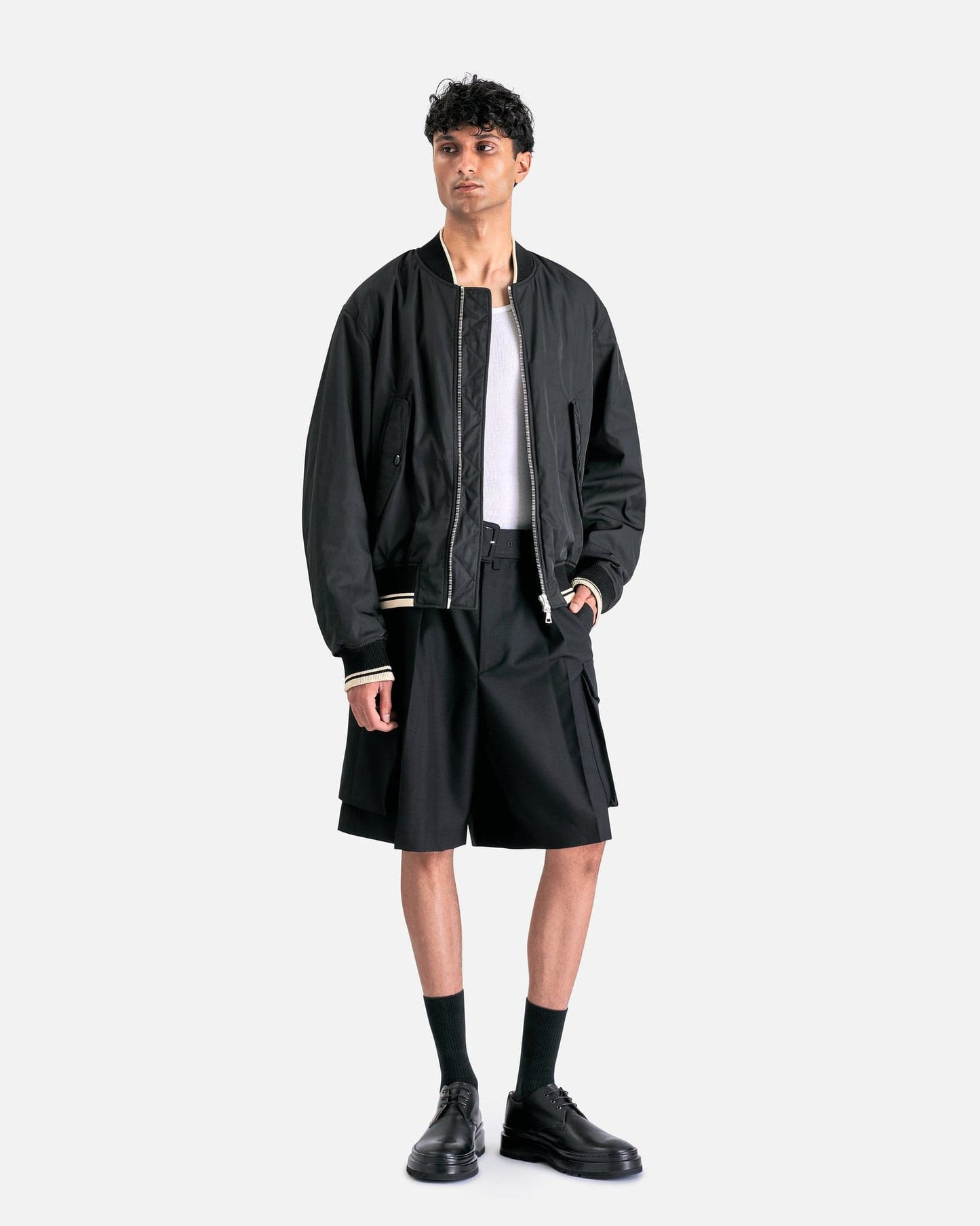 Dries Van Noten Men's Shorts Piers Bis Short in Black