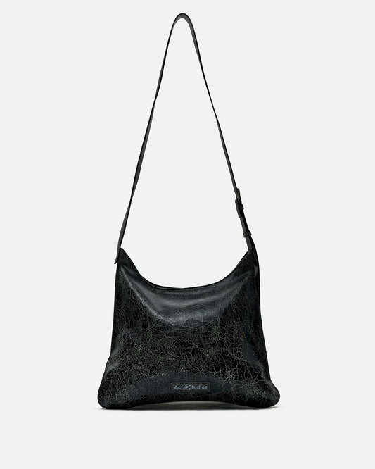 Acne Studios Men's Bags OS Platt Crackle Shoulder Bag in Black