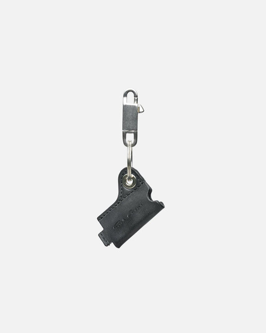 Rick Owens Leather Goods OS Porterville Mini Lighter Holder in Black