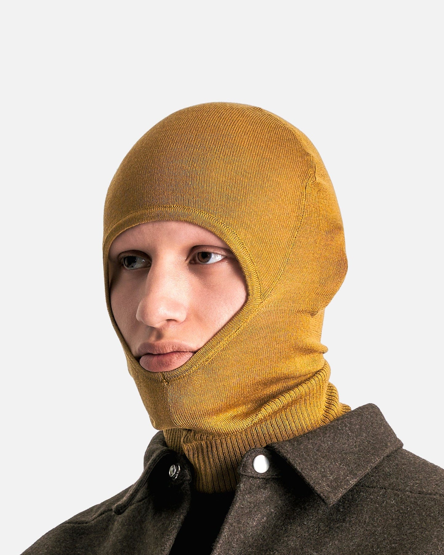 Rick Owens Men's Hats OS Porterville Skull Balaclava in Honey