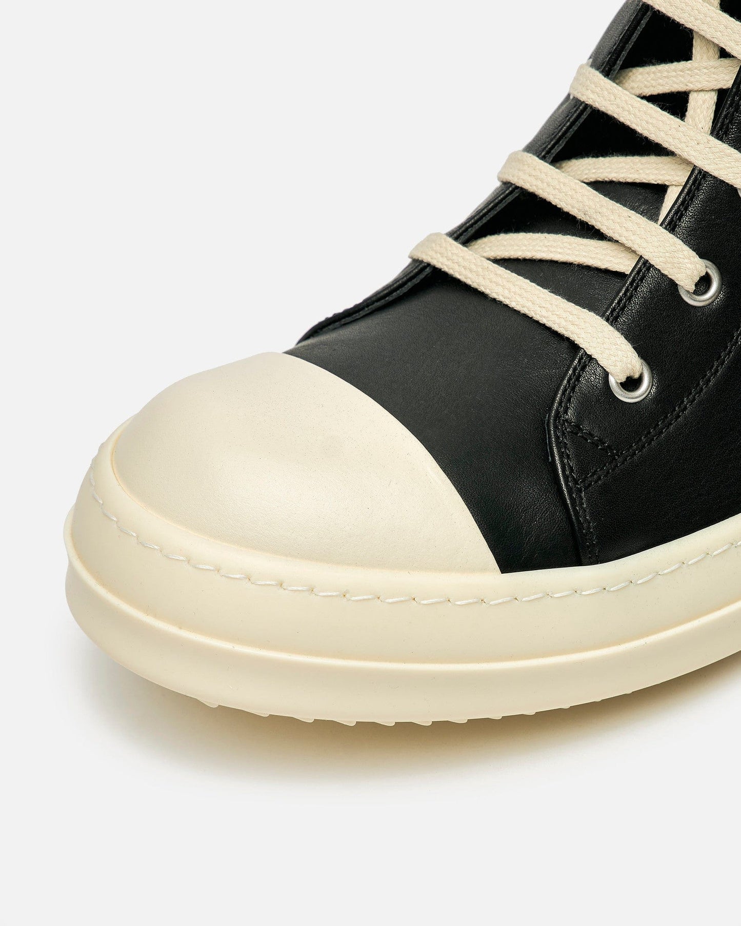 Rick Owens Men's Sneakers Porterville Sneaks in Black/Milk