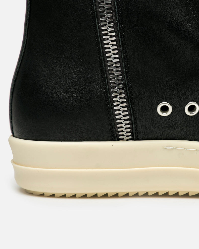 Rick Owens Men's Sneakers Porterville Sneaks in Black/Milk