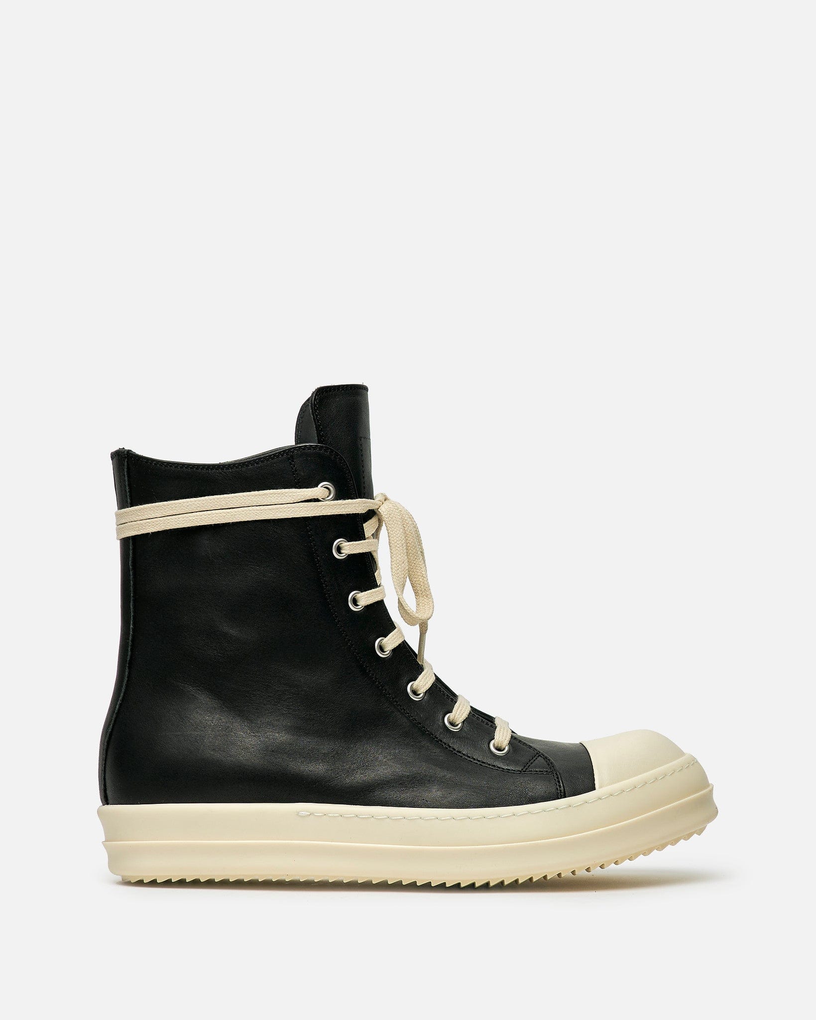 Rick Owens Men's Sneakers Porterville Sneaks in Black/Milk