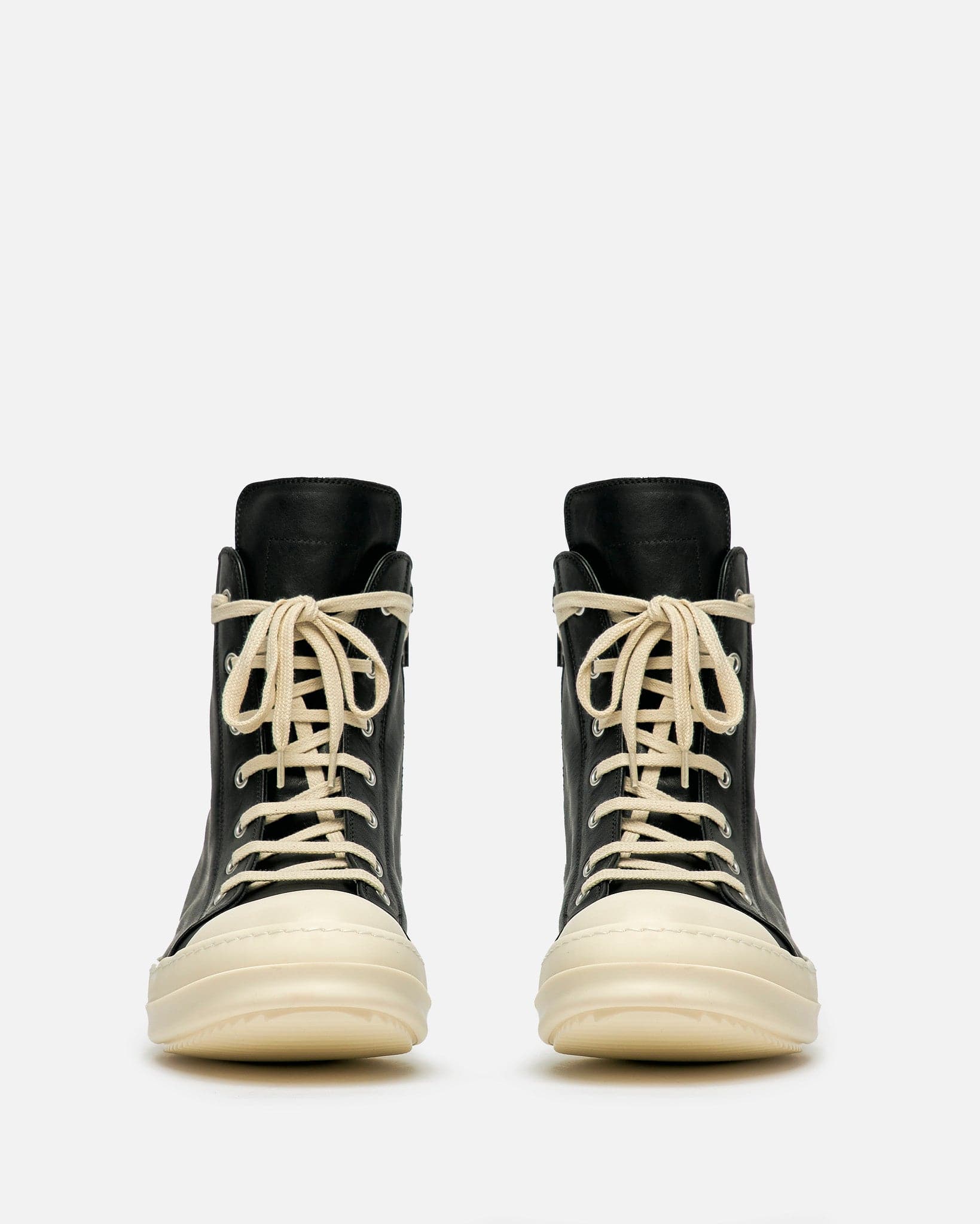 Rick Owens Men's Sneakers Porterville Sneaks in Black/Milk