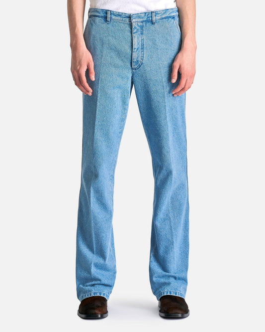 Dries Van Noten Men's Pants Preely Bis Den M.W. Pants in Light Blue