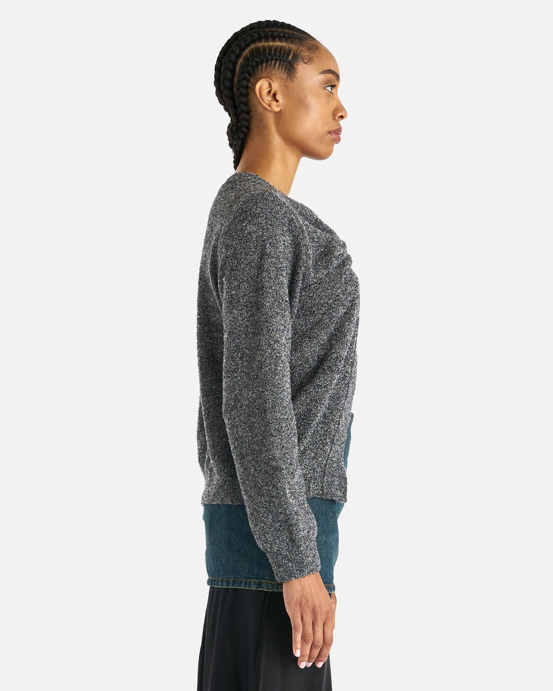 Prender Knotted Crewneck in Grey Melange – SVRN