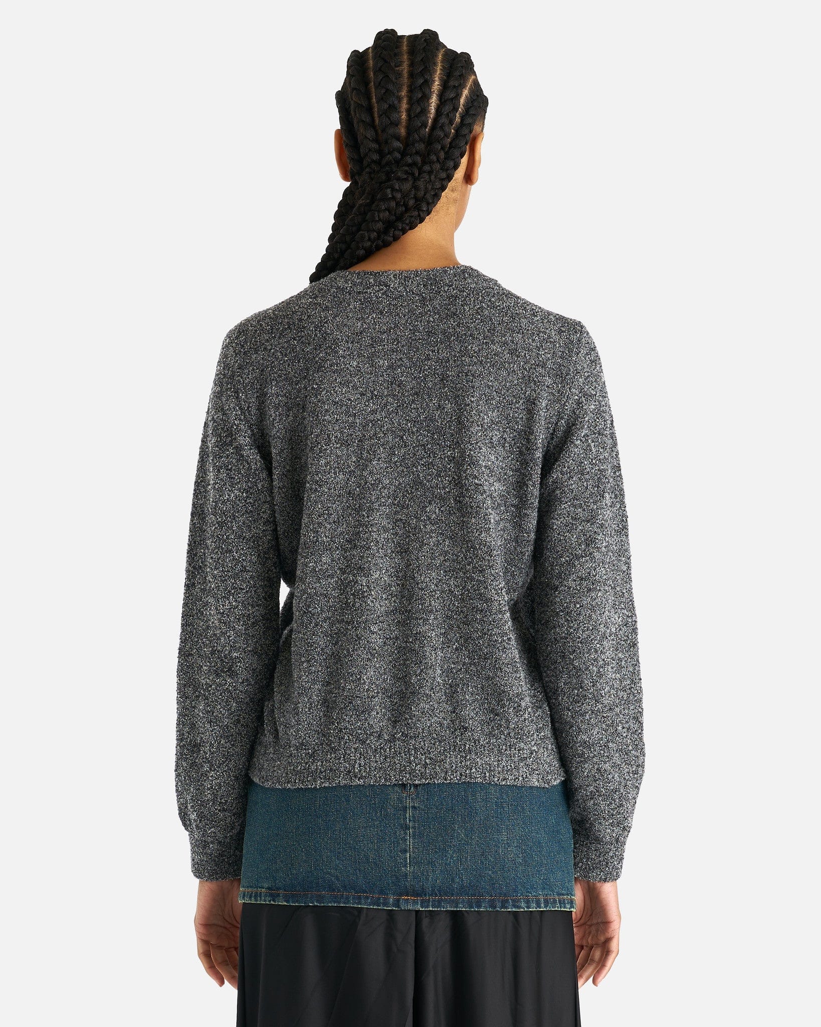 Prender Knotted Crewneck in Grey Melange – SVRN