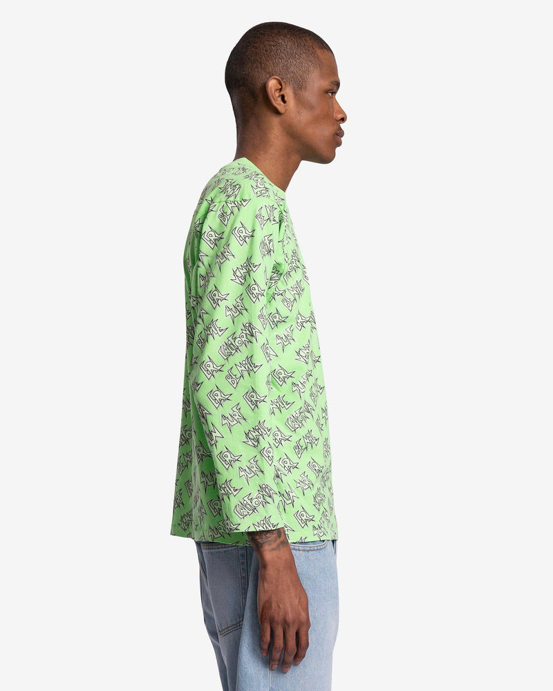 ERL zebra-print cotton shirt - Green